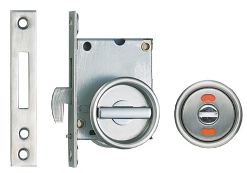 Sugatsune Sliding Door Privacy Latch with Indicator - EACH (Satin Stainless Steel) Questions & Answers
