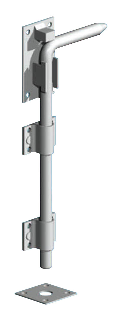can the back plate holding the door bolt be made larger ?