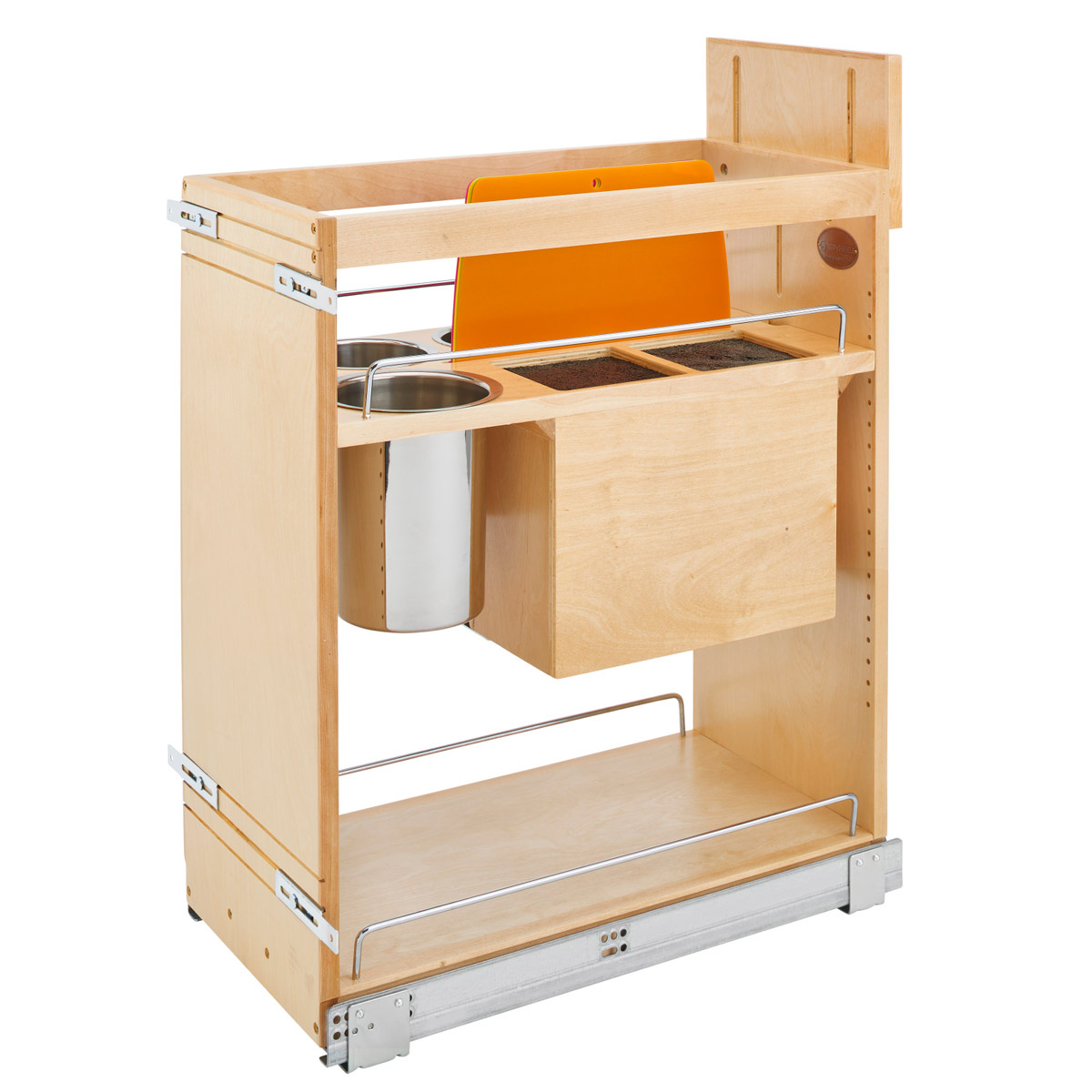 Rev-A-Shelf 11-3/4" (298mm) Base Cabinet Utensil Organizer w/Knife Block and Soft-Close Questions & Answers