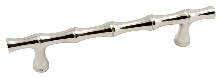 Hardware International Natural 6" (152mm) Center-to-Center Bamboo Solid Brass Cabinet Pull - (Satin Nickel) Questions & Answers
