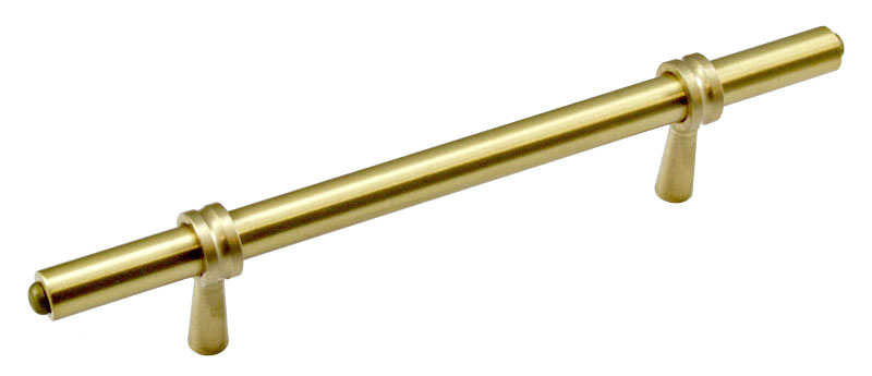 Colonial Bronze 6-1/2" (165mm) Solid Brass Adjustable Cabinet Pull (Satin Brass) Questions & Answers