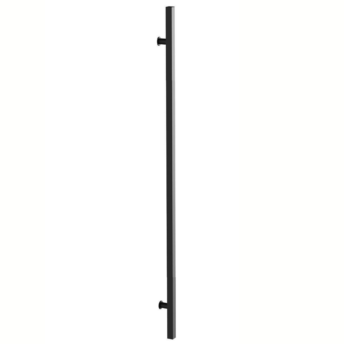 Emtek 72" (1829mm) Stainless Steel Square Long Door Pull, 60" (1524mm) Center-to-Center (Concealed Surface Mount, Flat Black) Questions & Answers