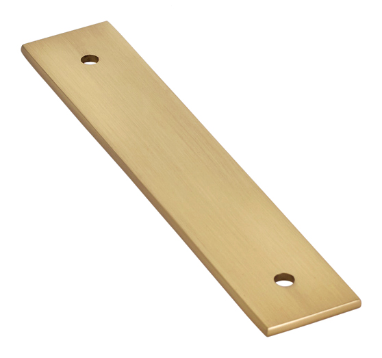 Emtek Art Deco 4" (102mm) Center-to-Center Backplate for Pulls (Satin Brass) Questions & Answers