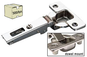 Salice 110° Hinge - Bulk Box/300 each - (Full Overlay, Self Closing, Doweled) Questions & Answers