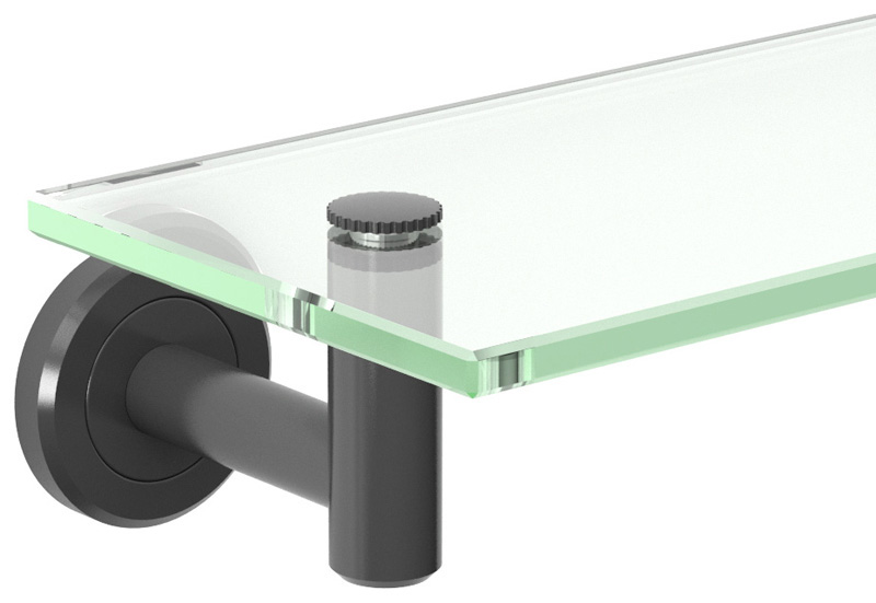 what are the dimensions?  Can it support a glass self 23 inched wide, 18 inches long?