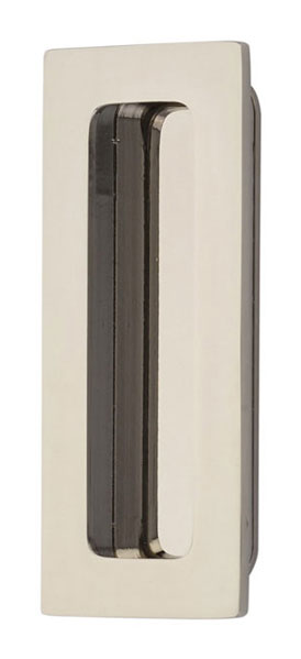 Emtek Modern Solid Brass 4" (102mm) Rectangle Flush Pull - EACH - (Polished Nickel) Questions & Answers