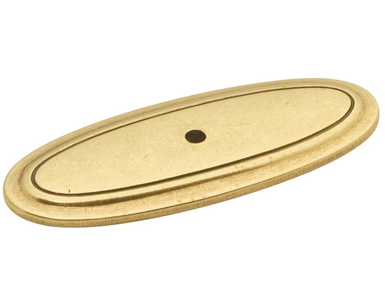 Hickory Hardware Manor House 3" (76mm) Oval Cabinet Backplate (Lancaster Hand Polished) Questions & Answers