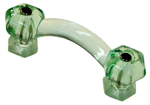 B & M Hardware Victorian 3" (76mm) Center-to-Center Glass Cabinet Pull (Depression Green) Questions & Answers