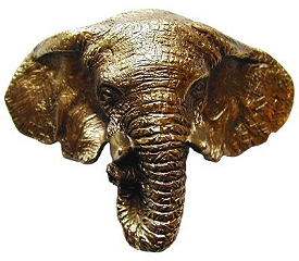 Notting Hill 3" (76mm) Center-to-Center Elephant Cabinet Cup Pull (Antique Brass) Questions & Answers