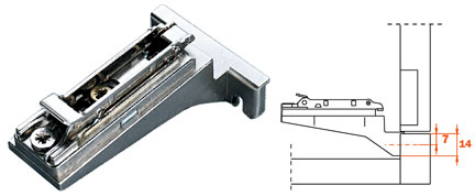 Salice Domi® AAR Inset Face-Frame Mounting Plate - EACH (Clip-on, Screw-in, Die-Cast) Questions & Answers