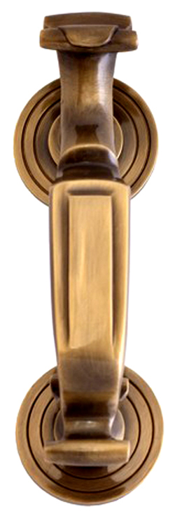 Does the Brass Accents Doctor Knocker have a baked on lacquer finish?