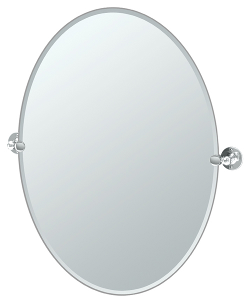 Gatco Cafe 24" (610mm) x 32" (813mm) Oval Beveled Mirror (Polished Chrome) Questions & Answers