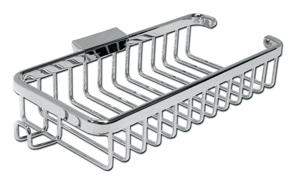 Deltana Solid Brass 10-3/8" (264mm) Rectangular Wire Basket w/Hook (Polished Chrome) Questions & Answers