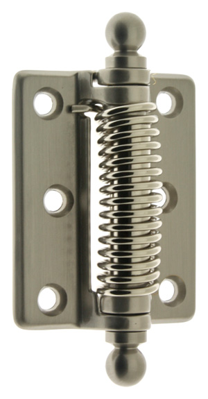 IDH 3" (76mm) Heavy Duty Screen Door Spring Hinge w/Ball Finials - PAIR (Satin Nickel) Questions & Answers