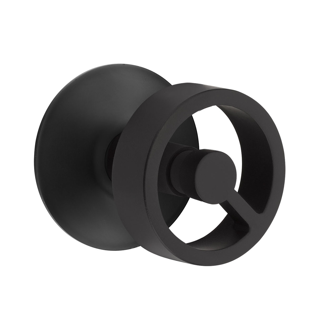 Emtek Spoke privacy door knob. I want one finish for the interior and a different one for the exterior. Doable?