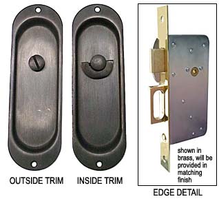 Gruppo Romi Martina Solid Brass Pocket Door Privacy Latch - EACH (Oil Rubbed Bronze) Questions & Answers