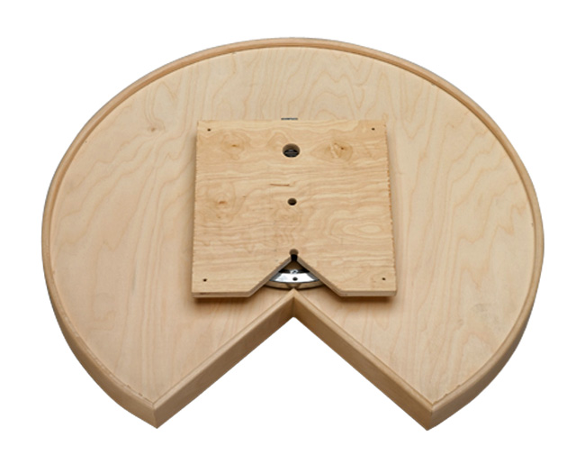 Rev-A-Shelf 32" (813mm) Natural Wood Kidney Lazy Susan w/Swivel bearing - (Maple) Questions & Answers