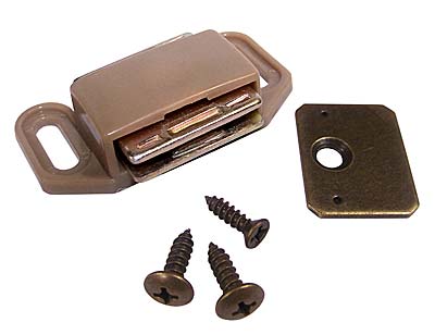 Do you put the latch on top or bottom of cabinet door
