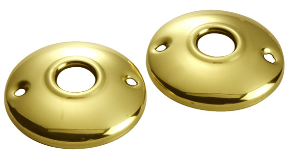 First Watch 2-1/2" (64mm) Solid Brass Rosette Set - SET (Polished Brass) Questions & Answers