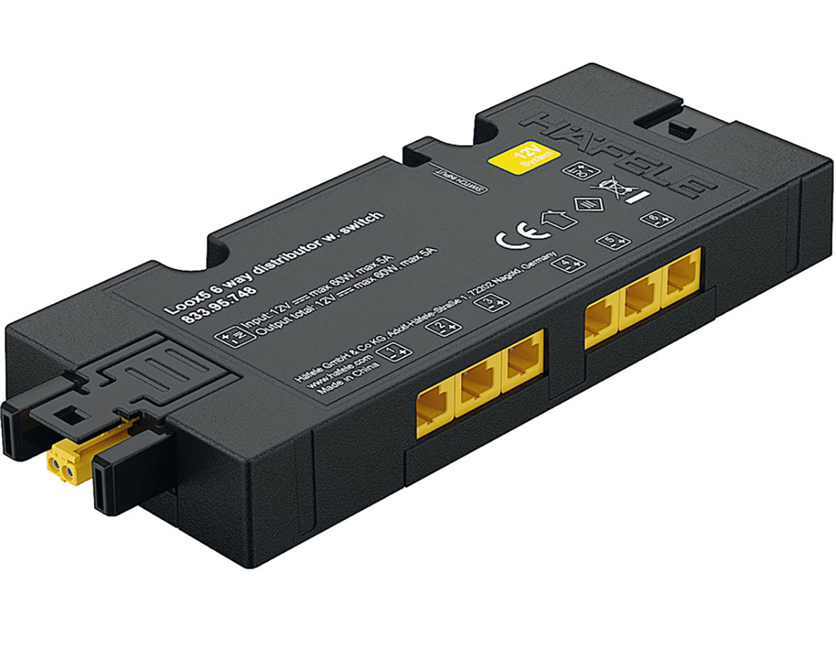 What do I need to connect the loox 12 v driver to the 6 port expansion box.
