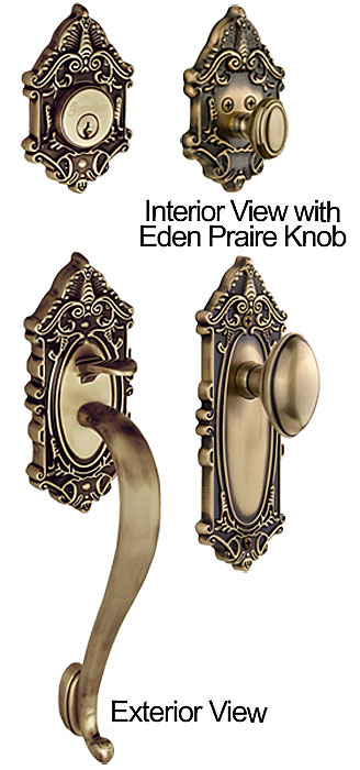 Grandeur Grande Victorian Door Entry Handle Set