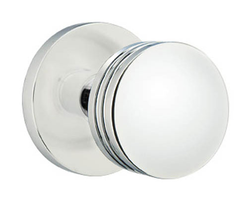 Emtek Modern Basel Door Knobset w/Disk Rosette (Dummy Set - Polished Chrome) Questions & Answers