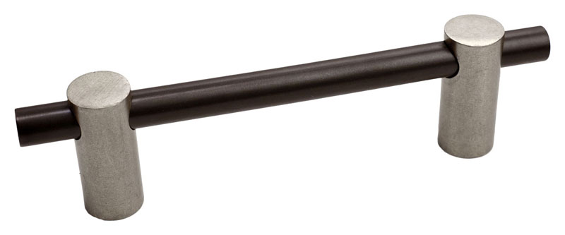 Hardware International Curve Two Toned 6" (152mm) Center-to-Center Solid Bronze Cabinet Pull - (Platinum/Espresso) Questions & Answers