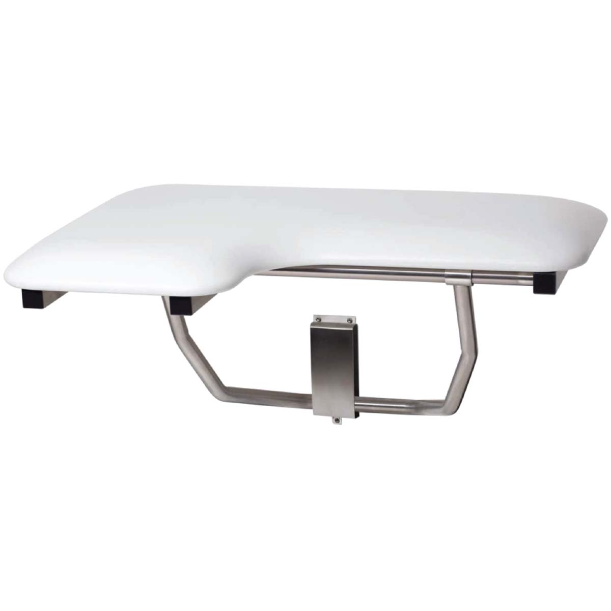 I am looking for a seat for a shower unit the seat measures 24 x21  mounted on the left wall with a leg cut out on