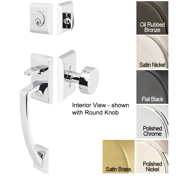 Emtek Solid Brass Ares Tubular Door Entryset (Single Cylinder - Square Knob - Oil Rubbed Bronze - 2-3/4in. Backset) Questions & Answers