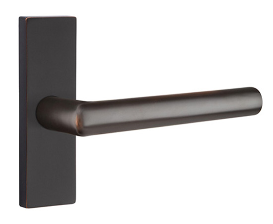 Emtek Modern Stuttgart Door Leverset with 1.5"x5" Stretto Narrow Trim Questions & Answers
