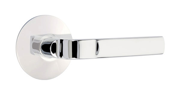 Emtek Modern Aston Door Leverset w/Modern Rosette (Passage - Polished Chrome - Left - 2-3/8in. Backset) Questions & Answers