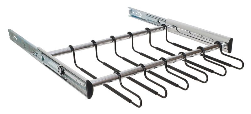 Hafele Synergy 24" (610mm) Closet Pants Rack - 18 Hangers (Polished Chrome) Questions & Answers