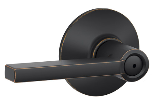 Schlage Latitude Door Leverset (Privacy - Aged Bronze - Adjustable Backset) Questions & Answers