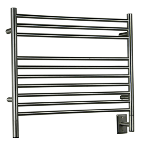 Amba Jeeves Model K Straight Towel Warmer - 29-1/2" (749mm)W x 27" (686mm)H - Hardwired (Polished Stainless/Chrome) Questions & Answers