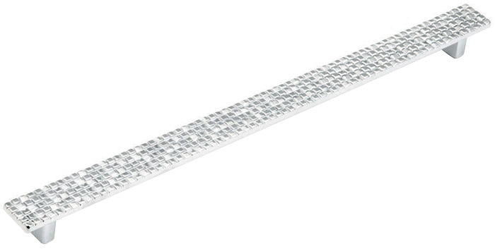 Schaub and Company Italian Designs Mosaic 12-9/16" (319mm) Center-to-Center Cabinet Pull (Polished Chrome) Questions & Answers