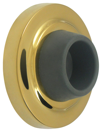Deltana Heavy Duty Solid Brass Concave Wall Stop (PVD Polished Brass) Questions & Answers