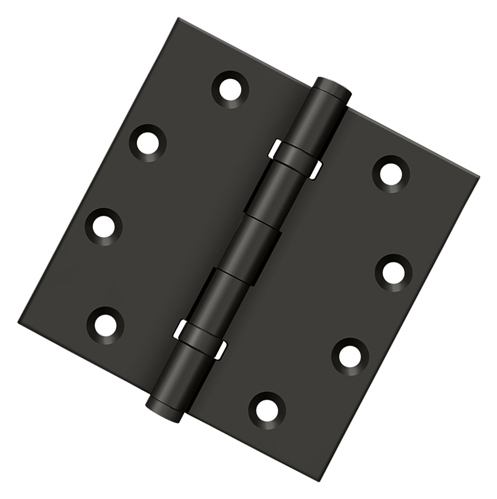 Deltana Solid Brass 4-1/2" x 4-1/2" Ball Bearing Door Hinge - Square Corner - EACH (Oil Rubbed Bronze) Questions & Answers