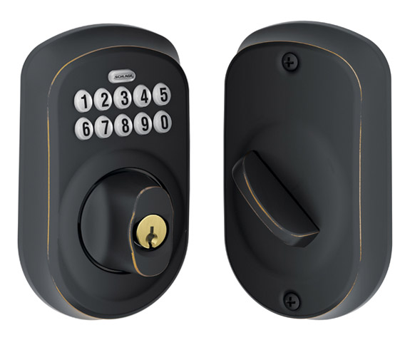 Schlage BE365 Electronic Keypad Deadbolt w/Plymouth Trim (Aged Bronze) Questions & Answers