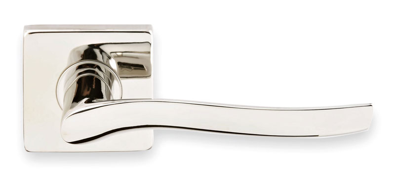 Unison INOX Waterfall Door Leverset w/Square Rosette (Privacy - Polished Stainless Steel - 2-3/8in. Backset) Questions & Answers