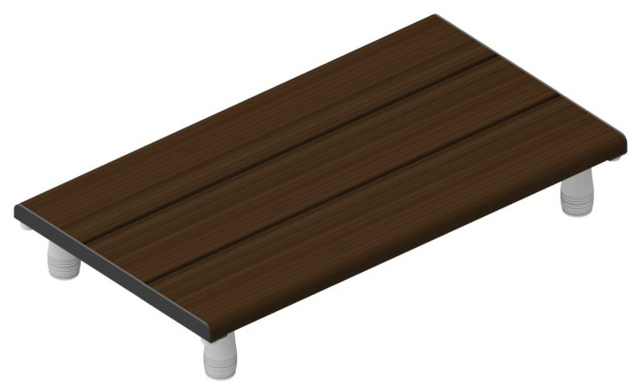 Invisia 29-1/2" (749mm) Bath Bench w/Bamboo Seat - ADA Compliant Questions & Answers