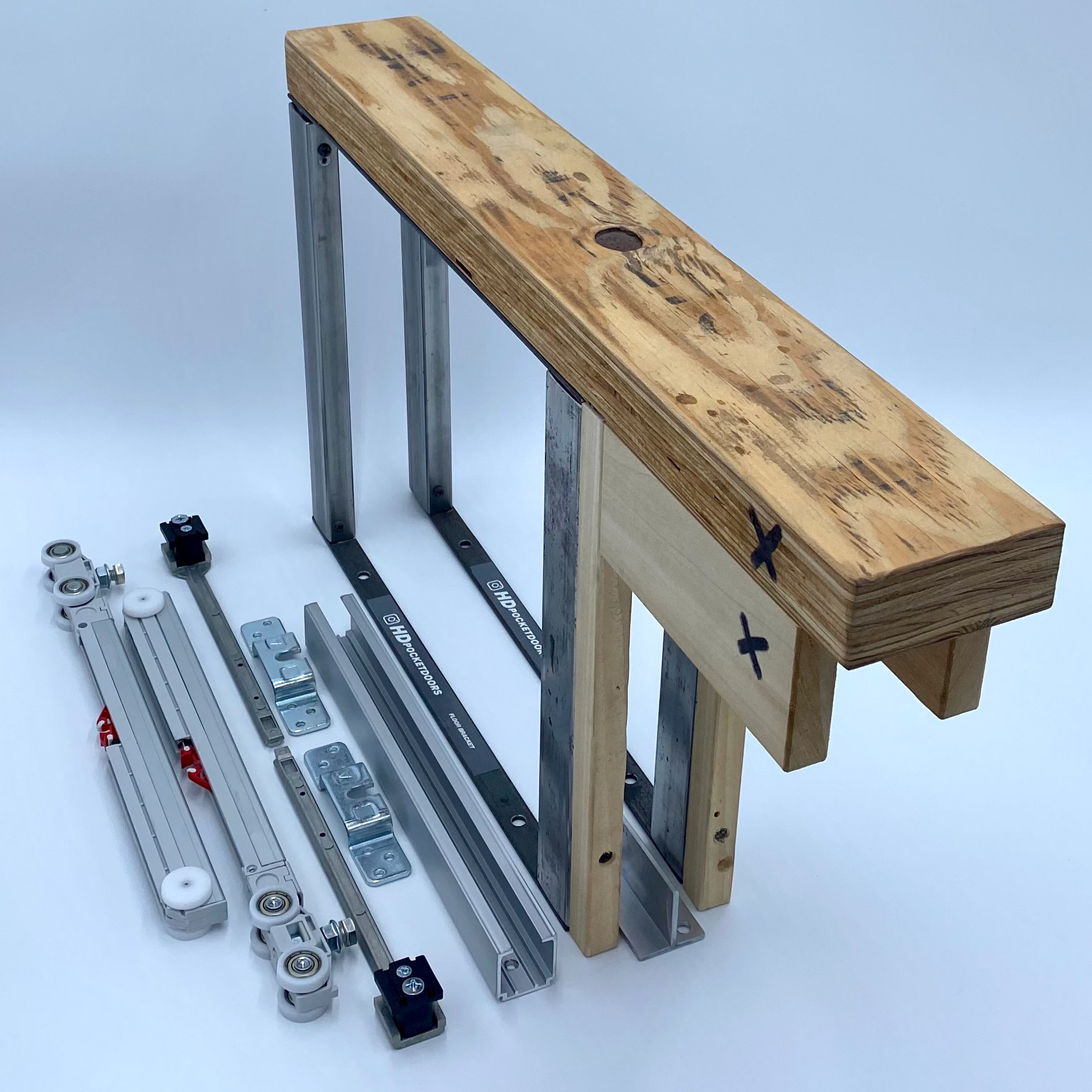 HDPOCKETDOORS HD/80 Series Pocket Door Frame Kit for 34" x 84"H Door, Single Door Set - Soft Close - 2x6 Wall (176lbs.) Questions & Answers
