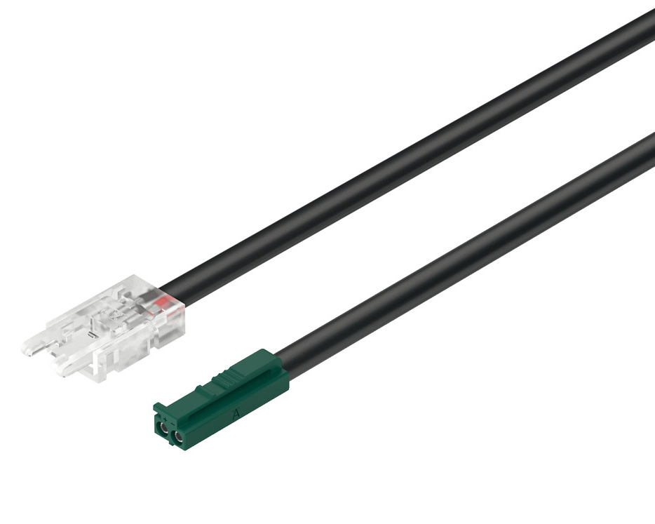 Hafele 5 A/18 AWG Lead for Loox5 LED 24V Strip Lights - EACH (Black) Questions & Answers