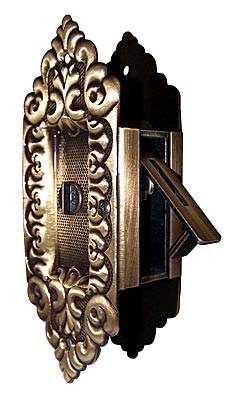 First Impressions Decorative Solid Brass Pocket Door Privacy Latch - For 1-3/8in. Doors - EACH (Antique Brass) Questions & Answers