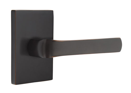 Emtek Modern Spencer Door Leverset w/Modern Rectangle Rosette Questions & Answers
