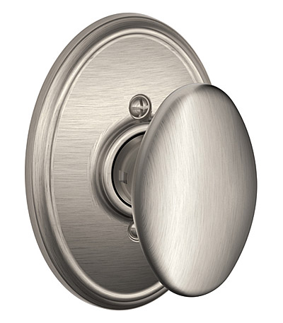Schlage Wakefield Collection Siena Door Knob Set (Single Dummy Knob - Satin Nickel - Adjustable Backset) Questions & Answers