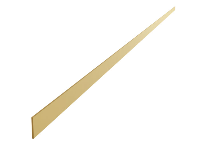 Designs of Distinction Finishing Touches 3/4" (19mm) x 72" (1829mm) Decorative Aluminum Strap - Satin Brass Questions & Answers