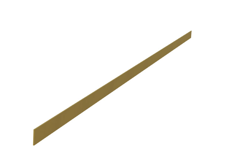 If you miter cut this to wrap edges of countertops, will it be solid color all the way through?