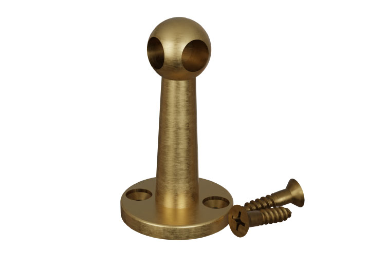 Designs of Distinction Finishing Touches Gallery Rail Corner Post - Satin Brass Questions & Answers