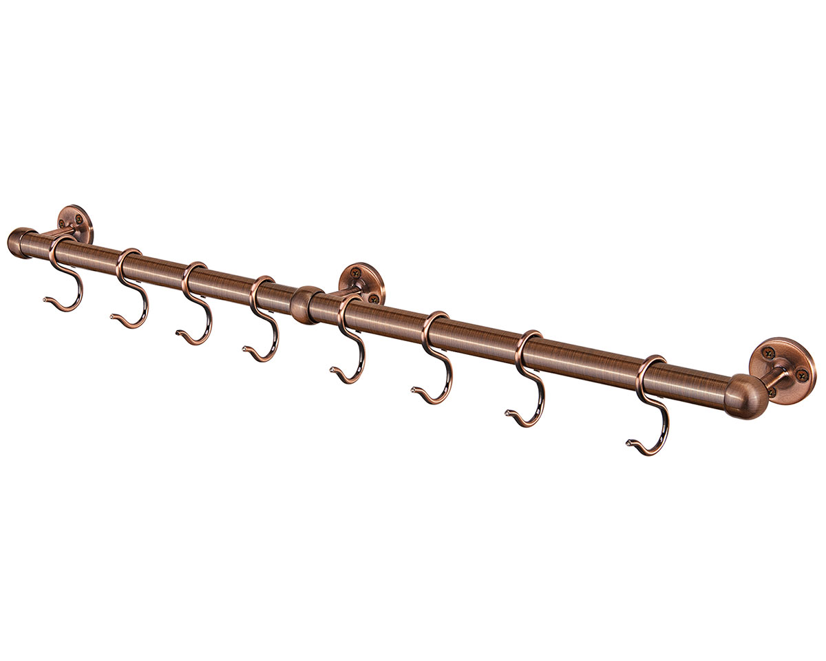 US Futaba 39-3/8" (1000mm) Indoor/Outdoor Utensil Rail Kit (Antique Copper) Questions & Answers