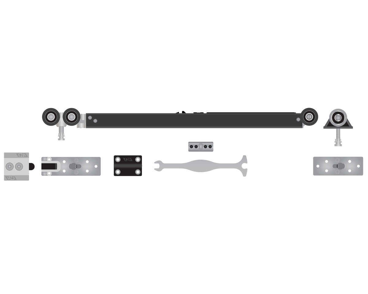 HAVE CUSTOMER THAT WANTS DOUBLE DOORS WITH 50" OPENING SOFT CLOSE . WILL A CAV-DKSO311 WORK?